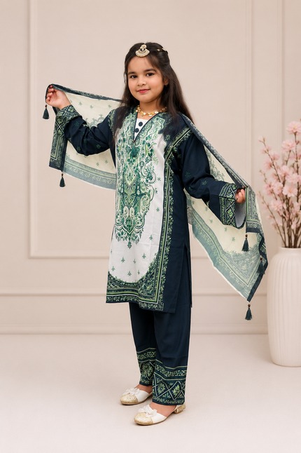 Green Elegance থ্রি-পিস ড্রেস